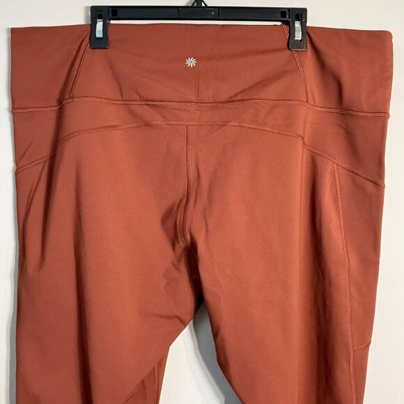 Athleta Rainier High Rise Legging Women's 3X Brown Active Workout Athletic Plus - Picture 12 of 16
